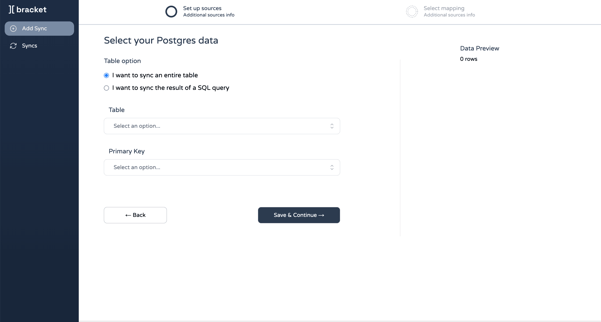 Select Postgres data