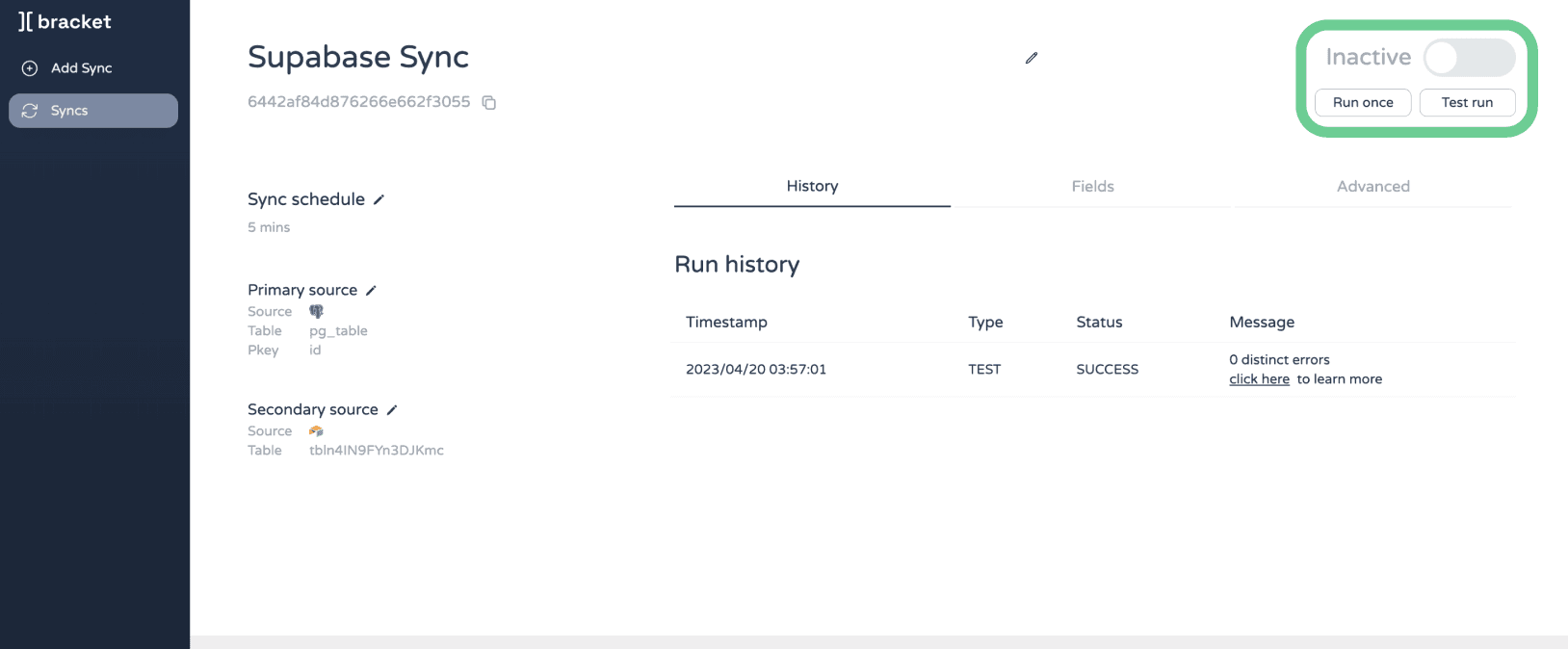 Sync overview